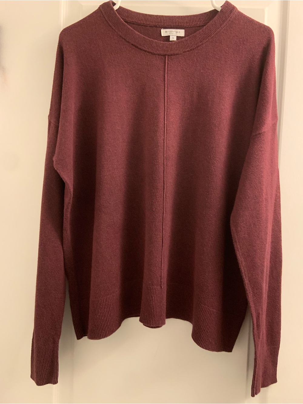 Essentials Plum Crewneck Sweater
